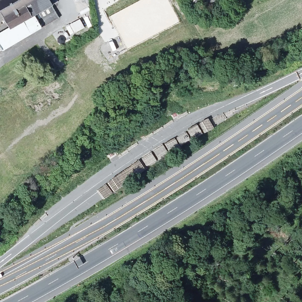 Aerial photo (orthophoto) of truck parking Holtkamp from 2023
