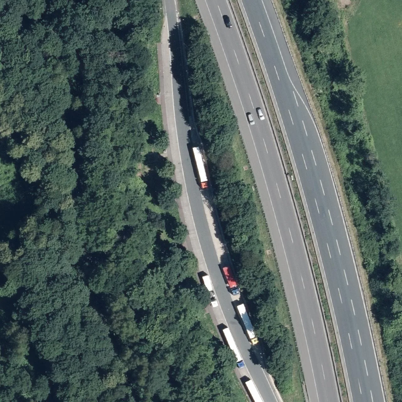 Aerial photo (orthophoto) of truck parking Mark from 2023