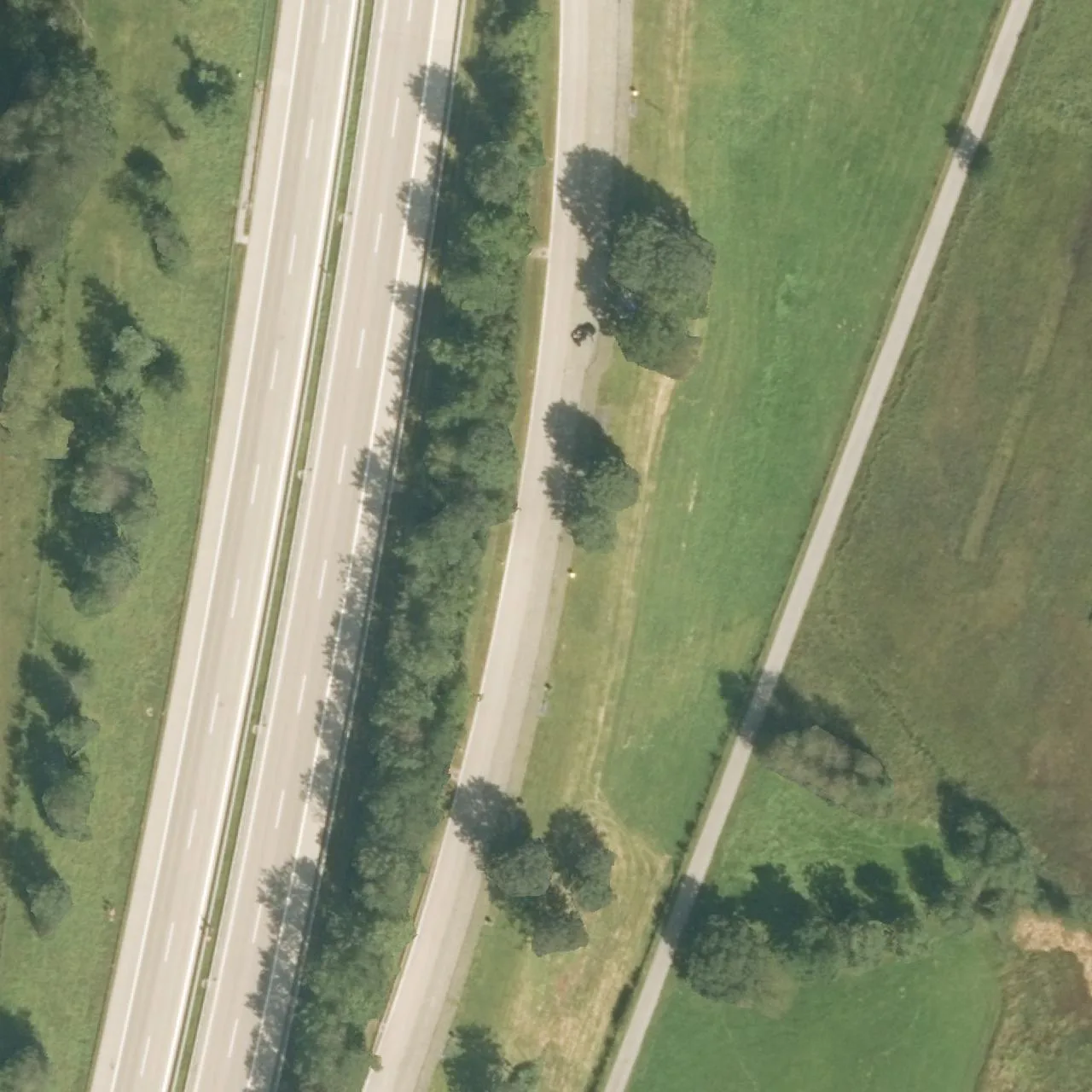 Aerial photo (orthophoto) of truck parking RA A95 km 50,2 Ost from 2022