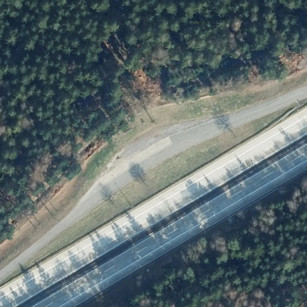 Aerial photo (orthophoto) of truck parking Fuhrhop from 2024