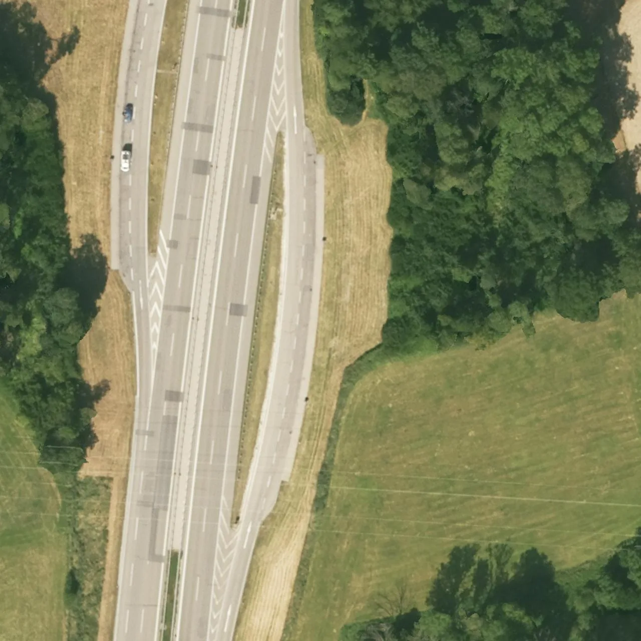 Aerial photo (orthophoto) of truck parking Hahnenberg Ost from 2022