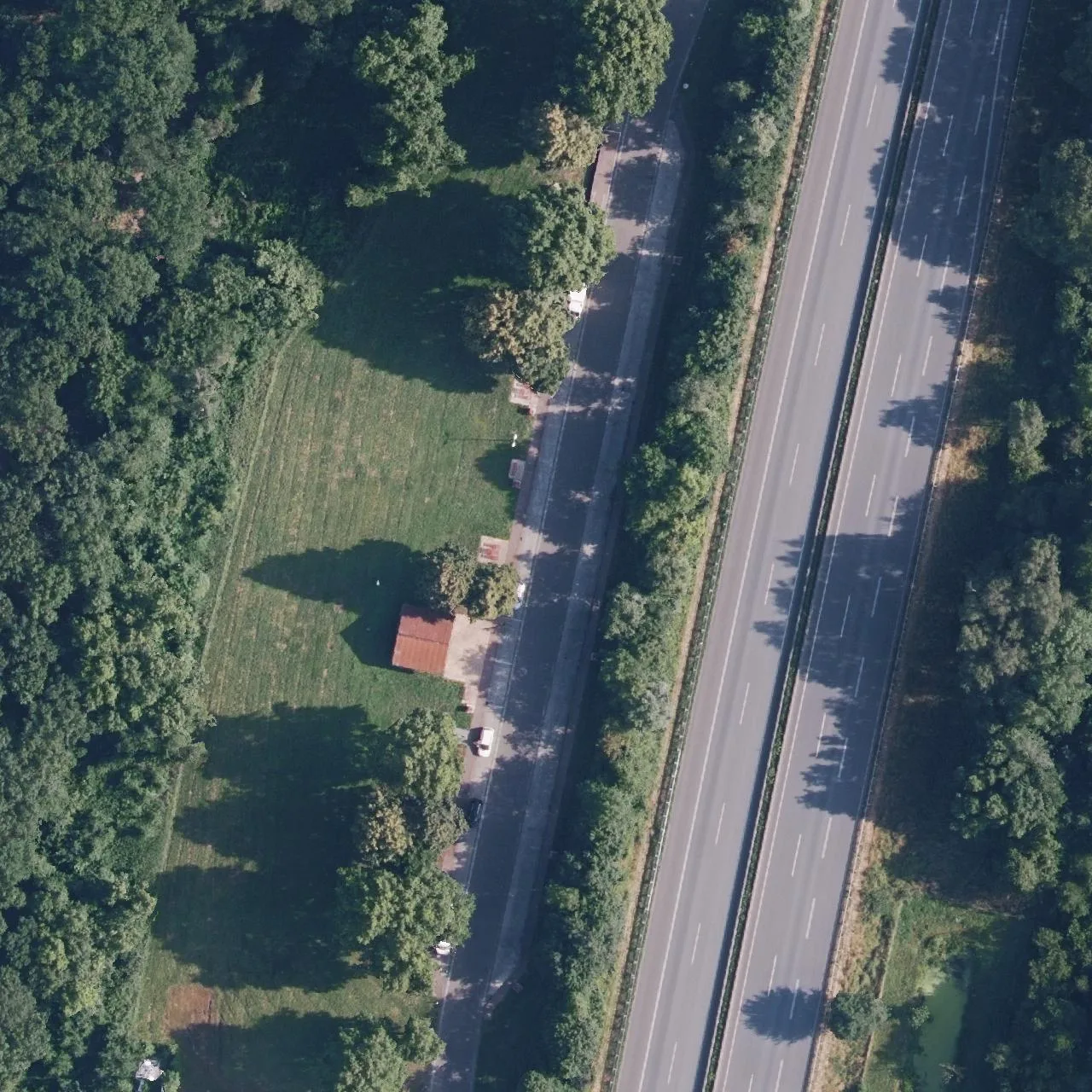 Aerial photo (orthophoto) of truck parking Bürener Esch from 2024