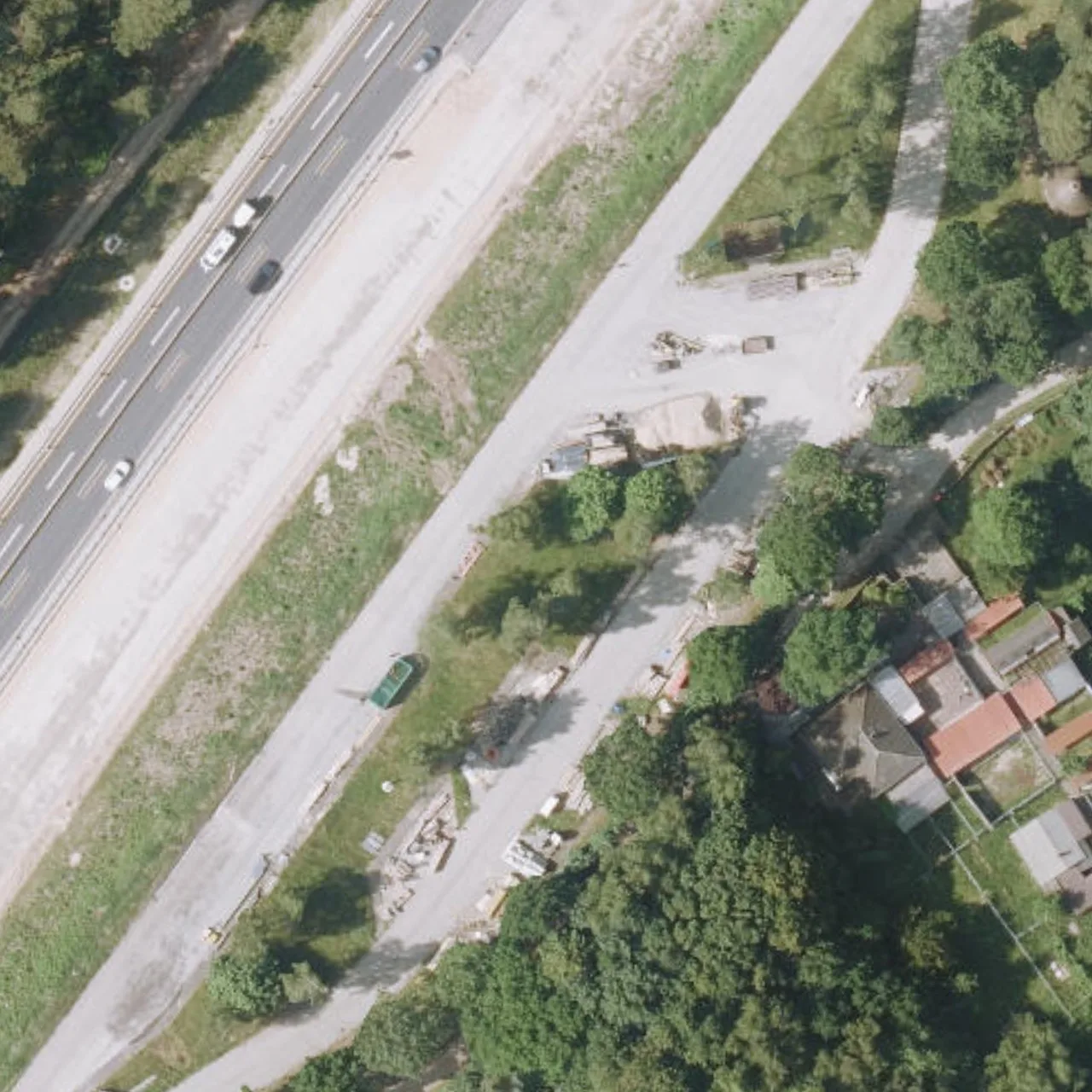 Aerial photo (orthophoto) of truck parking Sereetzer Feld Ost from 2025