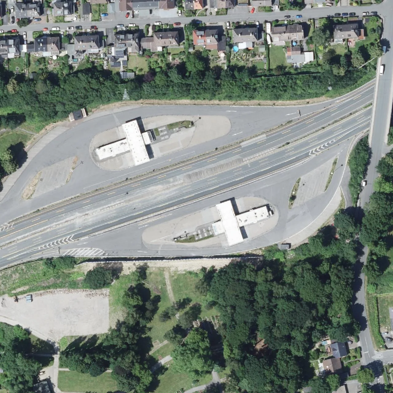 Aerial photo (orthophoto) of truck parking Sternenberg Süd from 2023