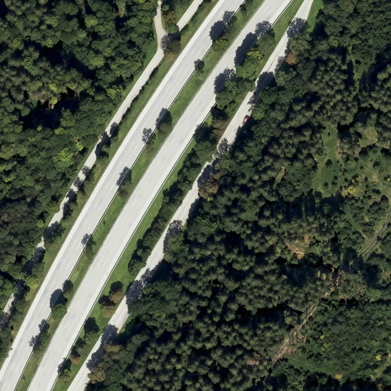 Aerial photo (orthophoto) of truck parking RA A95 km 11,2 Ost from 2022