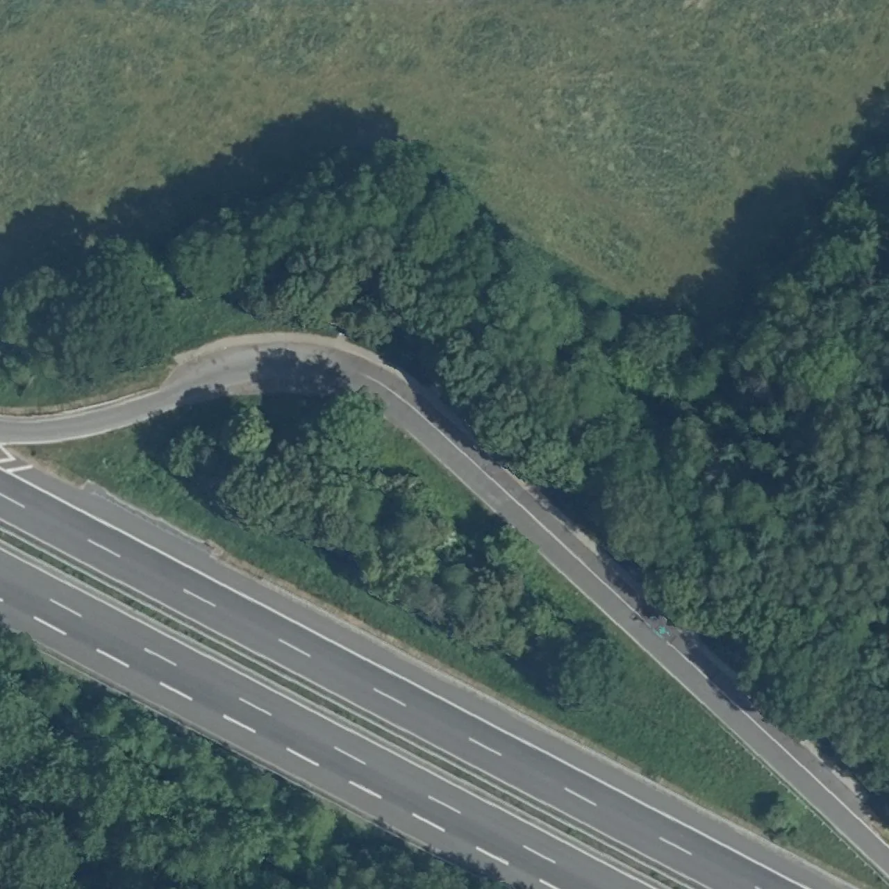 Aerial photo (orthophoto) of truck parking Helle Nord (NI 148 N) from 2023