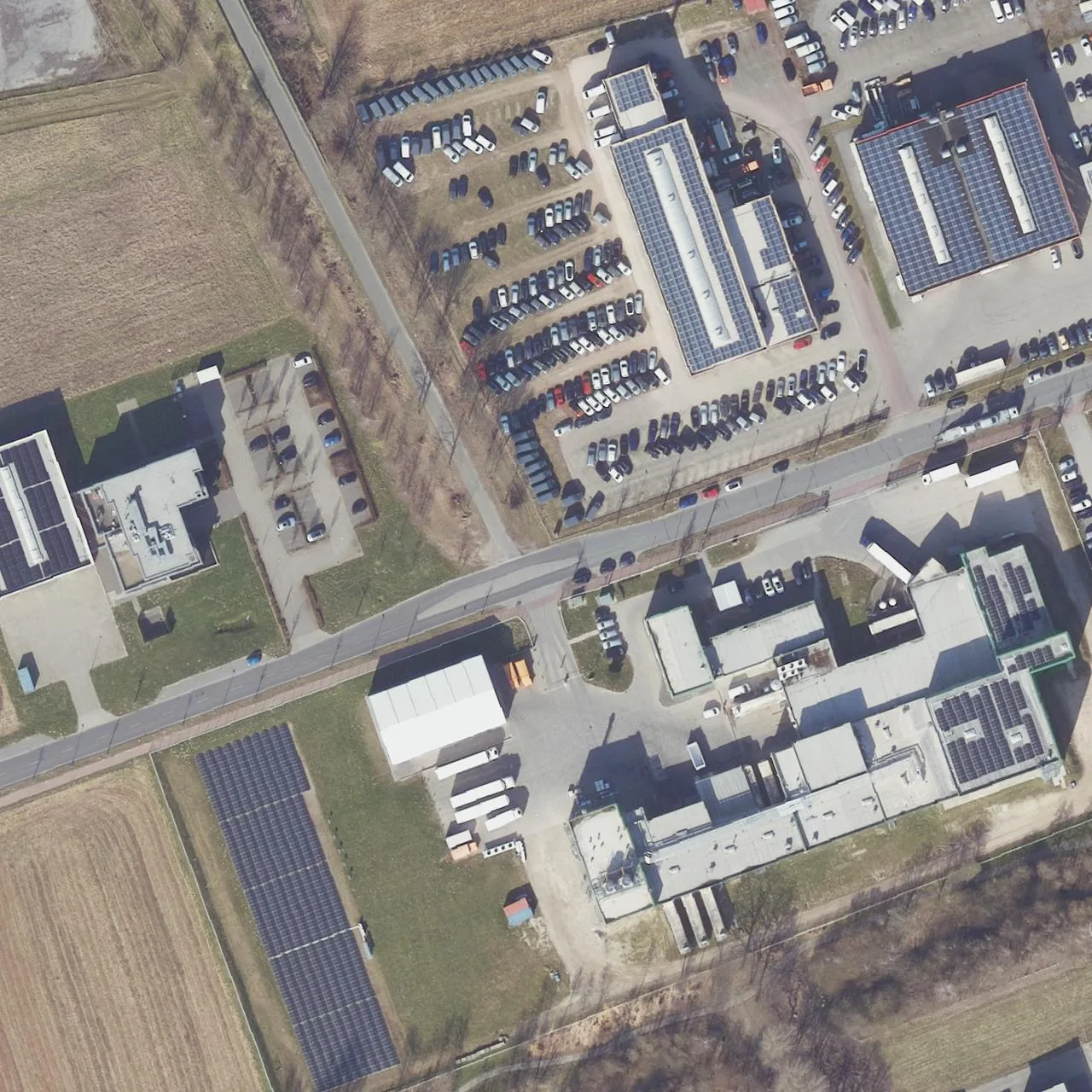 Aerial photo (orthophoto) of truck parking Trucklounge Ecopark from 2025