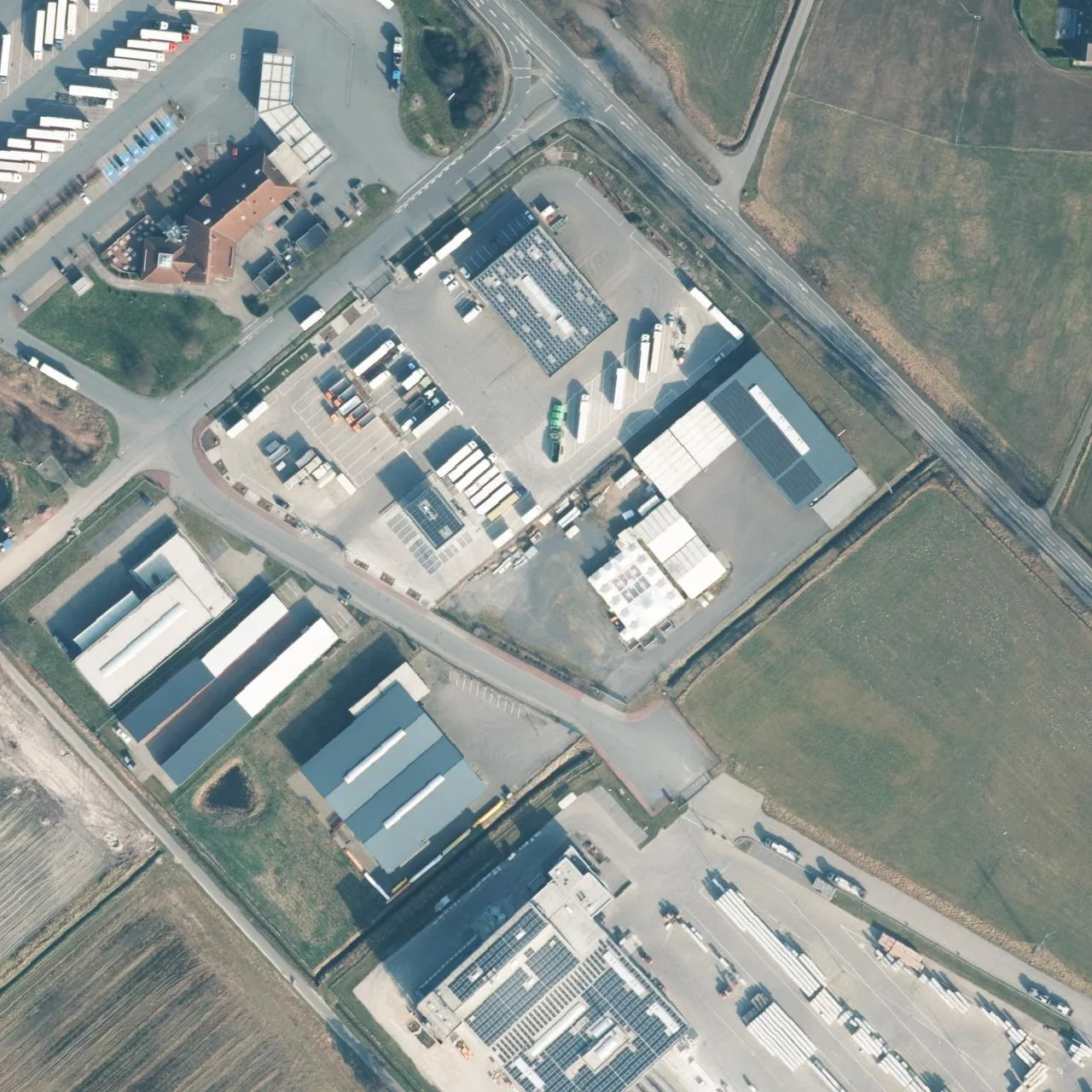 Aerial photo (orthophoto) of truck parking Gausepohl Premium Parking from 2025