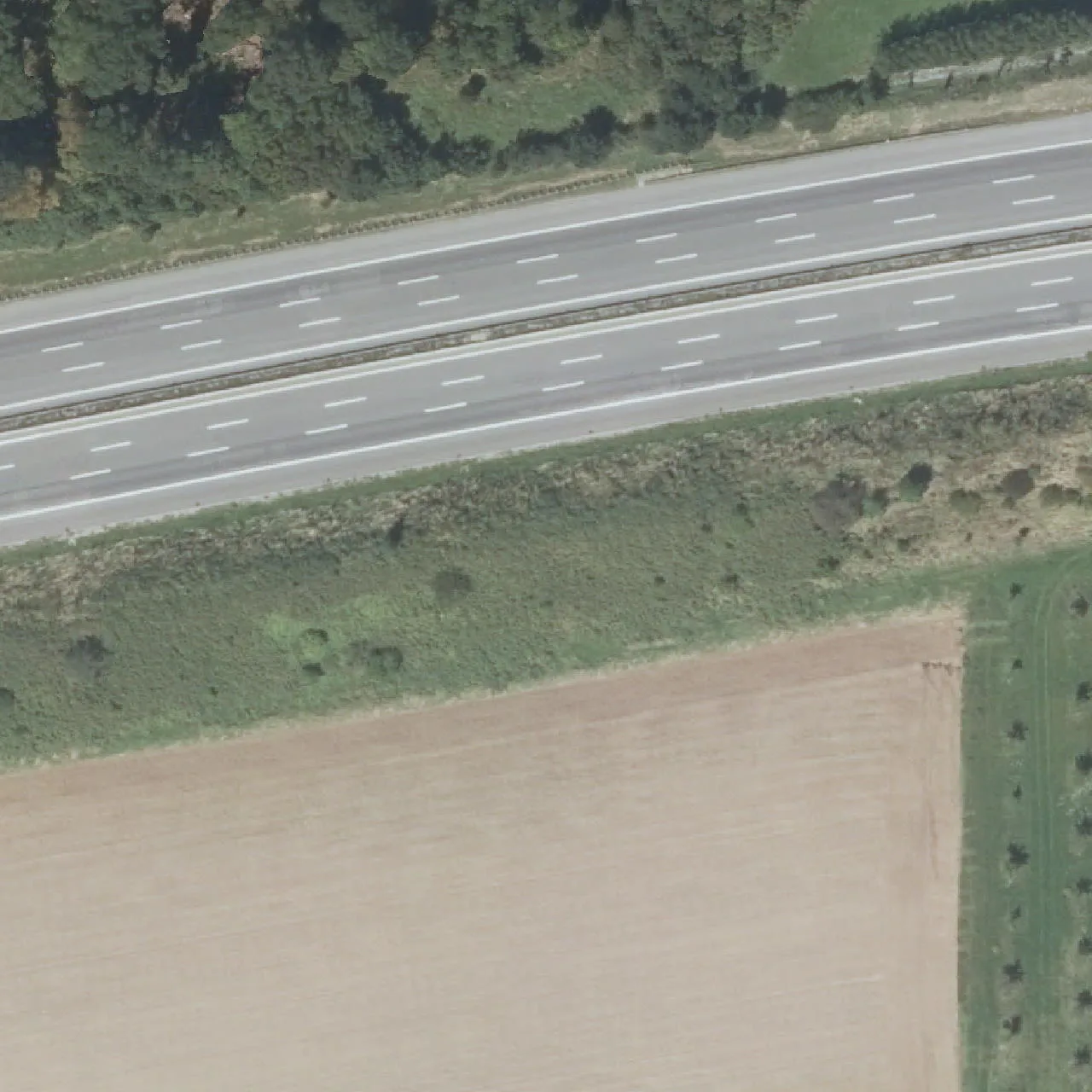 Luftbild (Orthofoto) des LKW-Parkplatzes RA A6 km 620,2 Ri. Waidhaus aus dem Jahr 2023