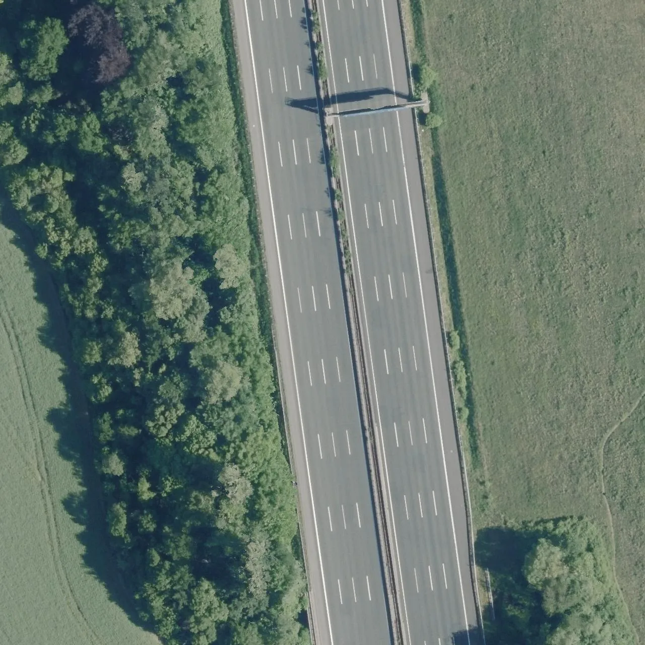 Luftbild (Orthofoto) des LKW-Parkplatzes Tilsit (West) aus dem Jahr 2023