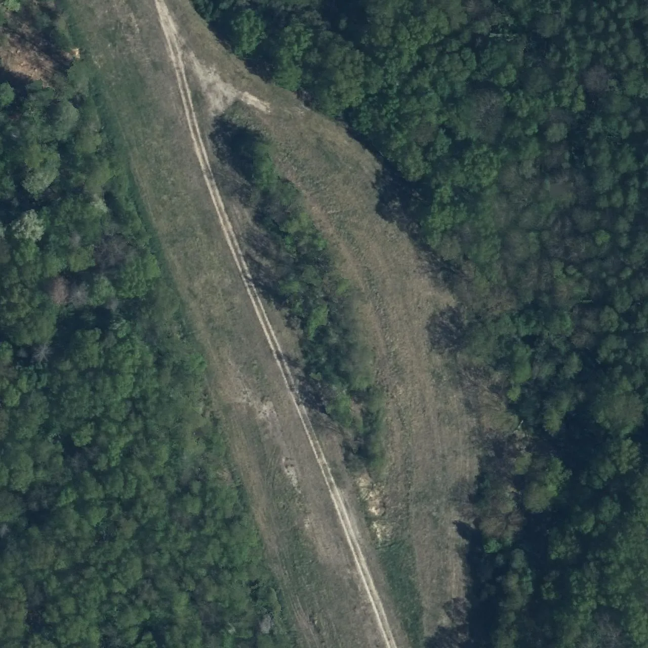 Aerial photo (orthophoto) of truck parking P Schorba Nord RÜCKBAU from 2024