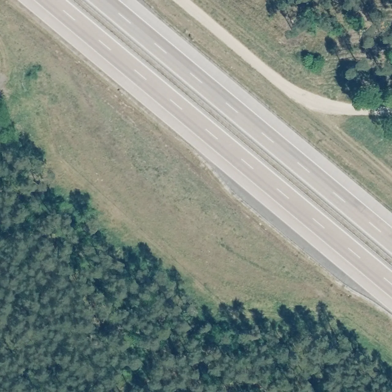 Aerial photo (orthophoto) of truck parking RA A24 km 231,194 Ri. Dreieck Havelland from 2024