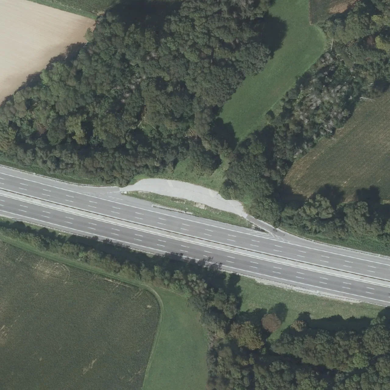 Luftbild (Orthofoto) des LKW-Parkplatzes RA A6 km 603,8 Ri. Saarbrücken - Eichgrund 2 aus dem Jahr 2023