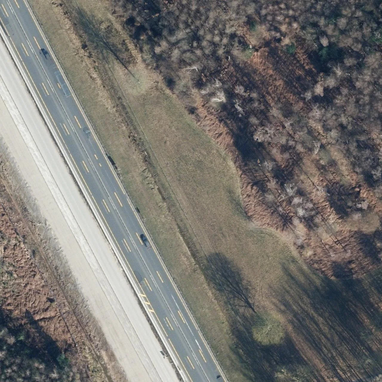 Aerial photo (orthophoto) of truck parking Weißes Venn from 2024
