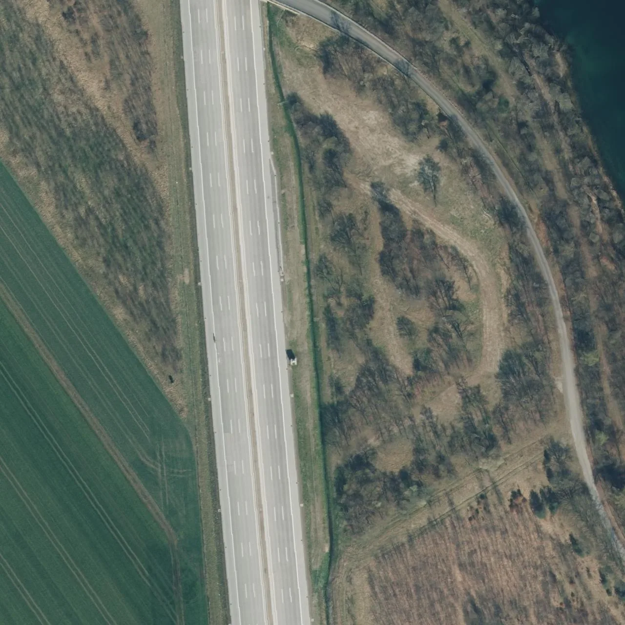 Aerial photo (orthophoto) of truck parking NI 39 Ost from 2025
