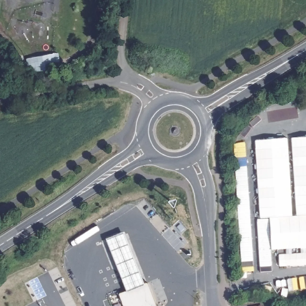 Aerial photo (orthophoto) of truck parking AGIP Service-Station Alsfeld from 2022
